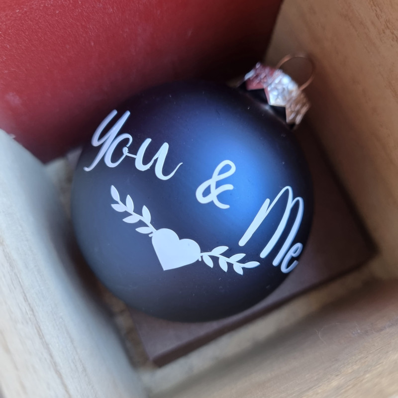 Boule de Noël 'You & Me'