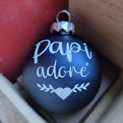 Boule de Noël 'Papi Adoré'